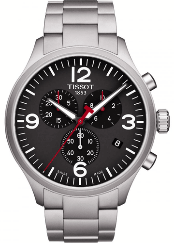  Shop Authentic Tissot Chrono XL Black Dial Silver Steel Strap Watch For Men - T116.617.11.057.00 - Luxxuri