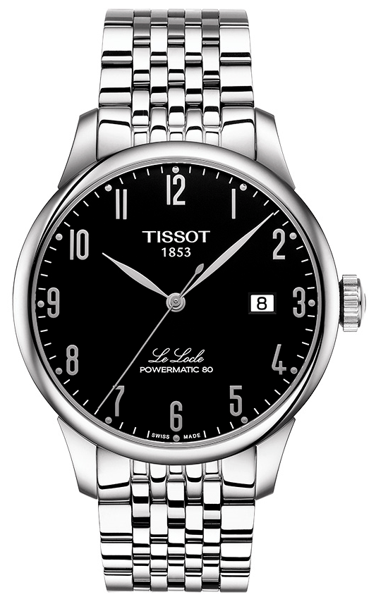  Shop Authentic Tissot Le Locle Powermatic 80 Black Dial Silver Steel Strap Watch For Men - T006.407.11.052.00 - Luxxuri
