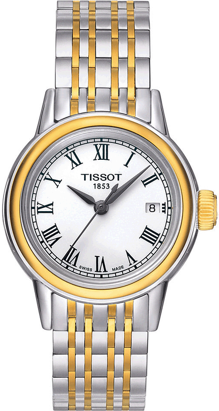  Shop Authentic Tissot Carson Lady White Dial Two Tone Steel Strap Watch For Women - T085.210.22.013.00 - Luxxuri