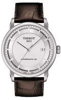  Shop Authentic Tissot Luxury Powermatic 80 Silver Dial Brown Leather Strap Watch For Men - T086.407.16.031.00 - Luxxuri