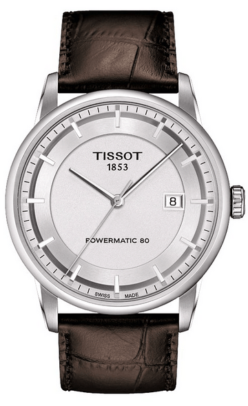  Shop Authentic Tissot Luxury Powermatic 80 Silver Dial Brown Leather Strap Watch For Men - T086.407.16.031.00 - Luxxuri