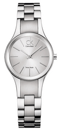  Shop Authentic Calvin Klein Simplicity White Dial Silver Steel Strap Watch for Women - K4323185 - Luxxuri