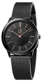  Shop Authentic Calvin Klein Minimal Black Dial Black Mesh Bracelet Watch for Women - K3M22421 - Luxxuri
