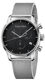  Shop Authentic Calvin Klein City Chronograph Black Dial Silver Mesh Bracelet Watch for Men - K2G27121 - Luxxuri