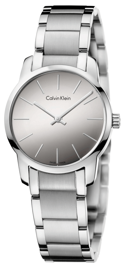  Shop Authentic Calvin Klein City Silver Dial Silver Steel Strap Watch for Women - K2G23148 - Luxxuri