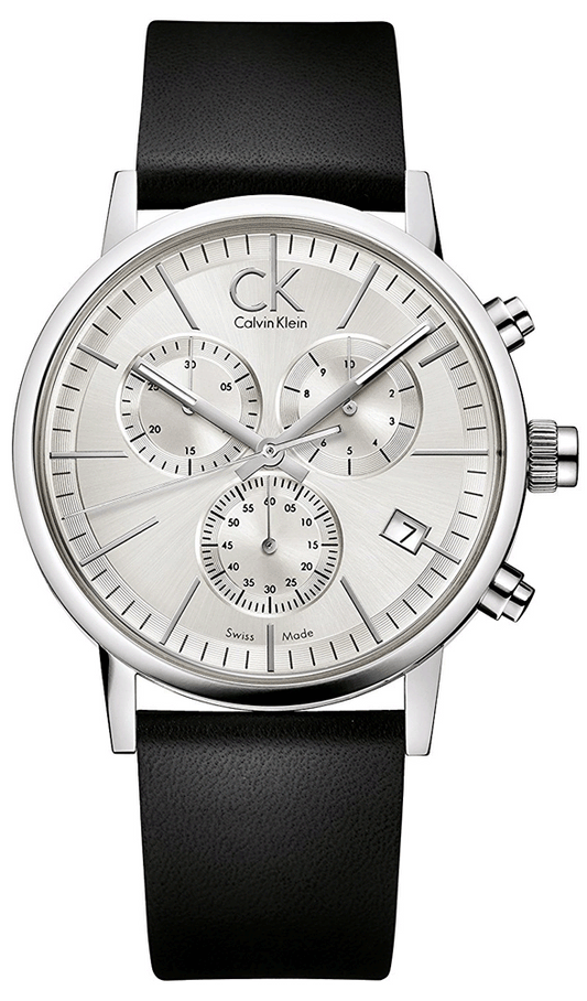  Shop Authentic Calvin Klein Post Minimal White Dial Black Leather Strap Watch for Men - K7627120 - Luxxuri