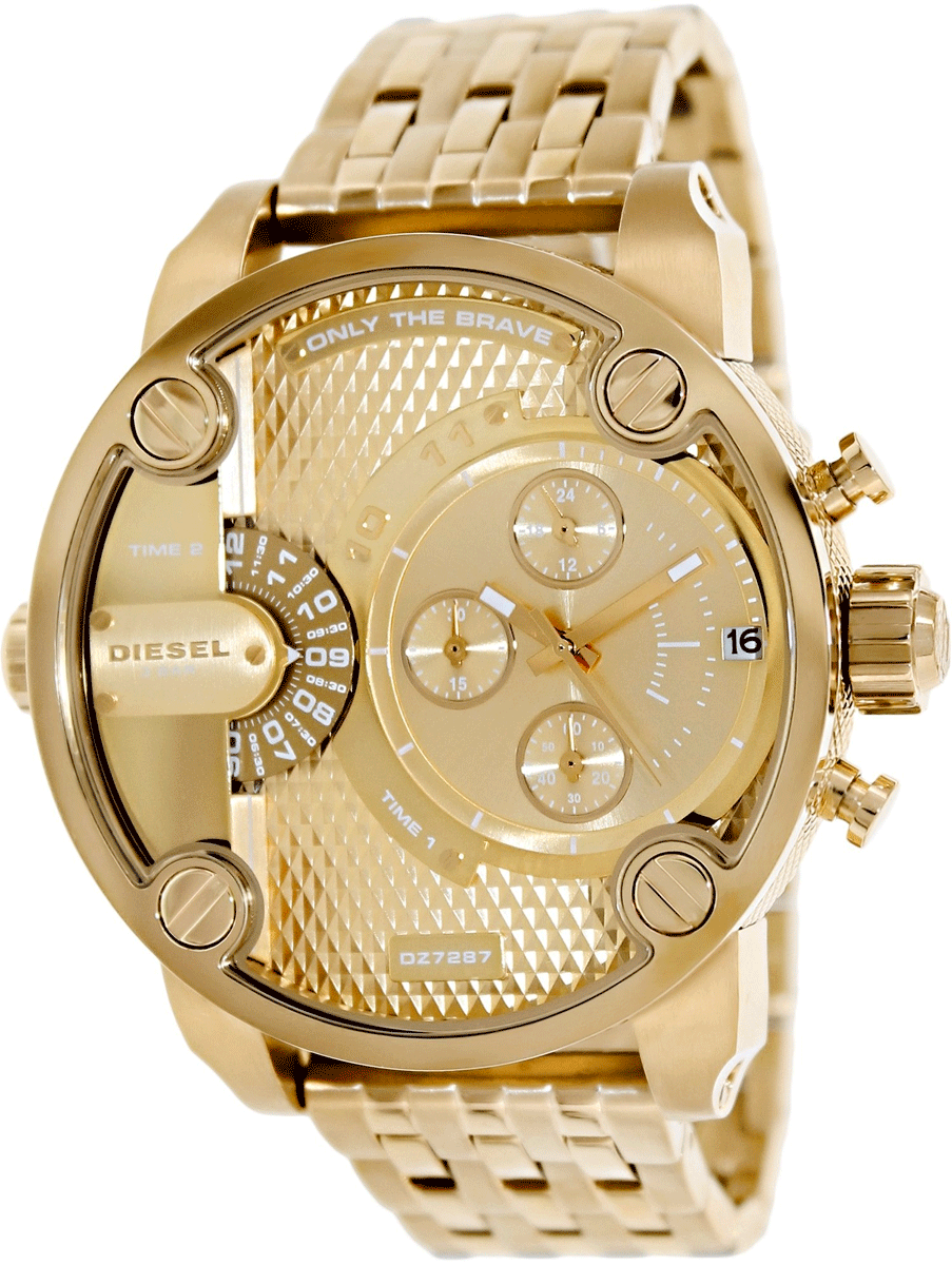  Shop Authentic Diesel Big Daddy Analog Gold Dial Gold Stainless Steel Watch For Men - DZ7287 - Luxxuri