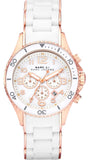  Shop Authentic Marc Jacobs Rock Chronograph White Dial White Silicone Strap Watch for Women - MBM2547 - Luxxuri