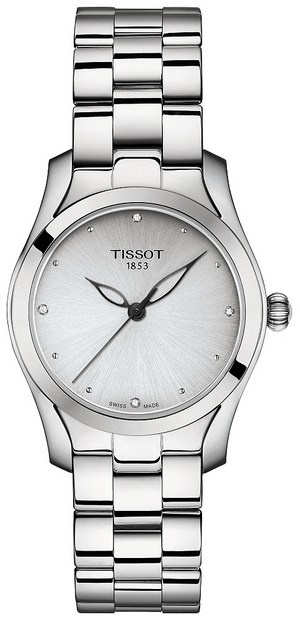  Shop Authentic Tissot T Wave Diamonds White Dial Silver Steel Strap Watch For Women - T112.210.11.036.00 - Luxxuri