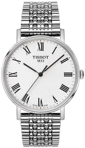  Shop Authentic Tissot T Classic Everytime White Dial Silver Mesh Bracelet Watch For Men - T109.410.11.033.00 - Luxxuri