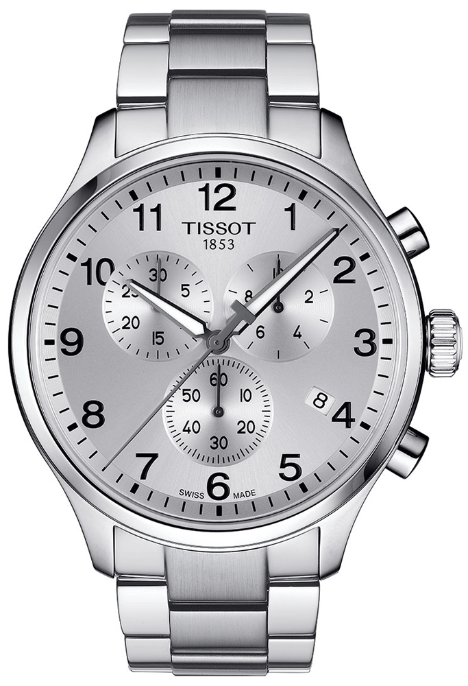  Shop Authentic Tissot Chrono XL Classic Silver Dial Silver Steel Strap Watch For Men - T116.617.11.037.00 - Luxxuri