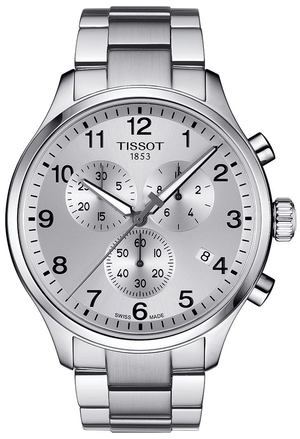  Shop Authentic Tissot Chrono XL Classic Silver Dial Silver Steel Strap Watch For Men - T116.617.11.037.00 - Luxxuri