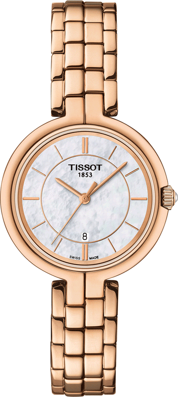  Shop Authentic Tissot T Lady Flamingo Mother of Pearl Dial Rose Gold Steel Strap Watch For Women - T094.210.33.111.01 - Luxxuri