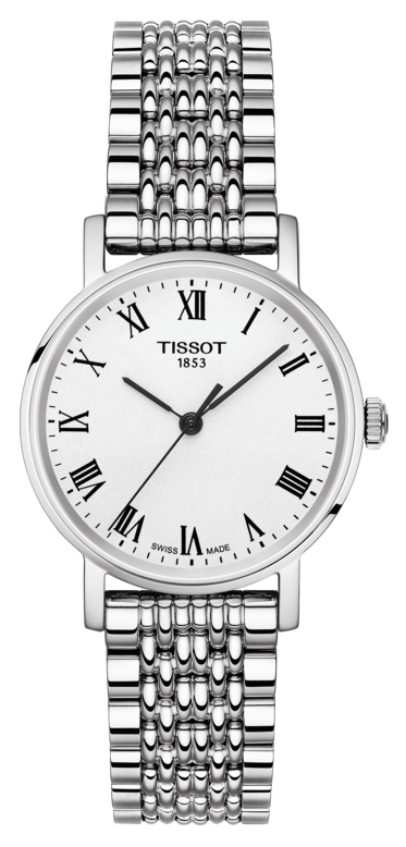  Shop Authentic Tissot T Classic Everytime Small White Dial Silver Mesh Bracelet Watch For Women - T109.210.11.033.00 - Luxxuri