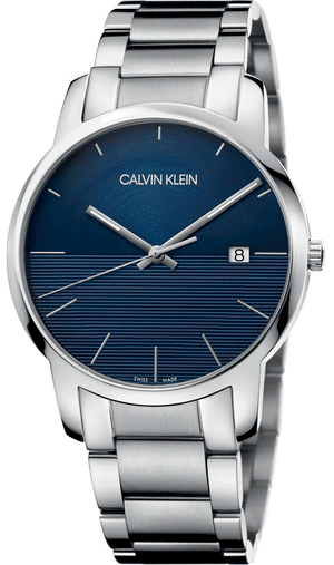  Shop Authentic Calvin Klein City Blue Dial Silver Steel Strap Watch for Men - K2G2G14Q - Luxxuri