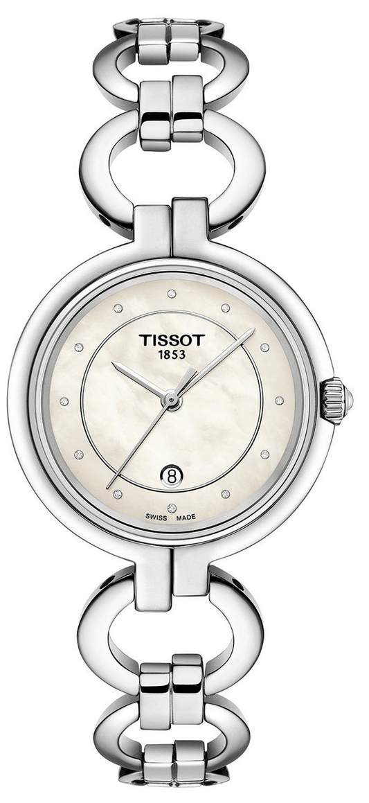  Shop Authentic Tissot T Trend Flamingo Mother of Pearl Dial Silver Steel Strap Watch for Women - T094.210.11.116.00 - Luxxuri