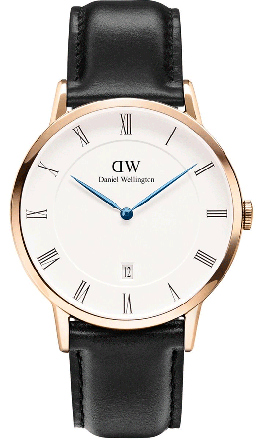  Shop Authentic Daniel Wellington Classic Sheffield White Dial Black Leather Strap Watch For Men - DW00100084 - Luxxuri