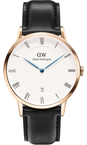  Shop Authentic Daniel Wellington Classic Sheffield White Dial Black Leather Strap Watch For Men - DW00100084 - Luxxuri