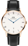  Shop Authentic Daniel Wellington Classic Sheffield White Dial Black Leather Strap Watch For Men - DW00100084 - Luxxuri