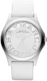  Shop Authentic Marc Jacobs Henry Skeleton White Dial White Leather Strap Watch for Women - MBM1241 - Luxxuri