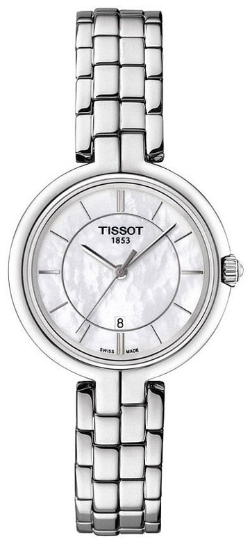  Shop Authentic Tissot T Lady Flamingo Mother of Pearl White Dial Silver Steel Strap Watch For Women - T094.210.11.111.00 - Luxxuri