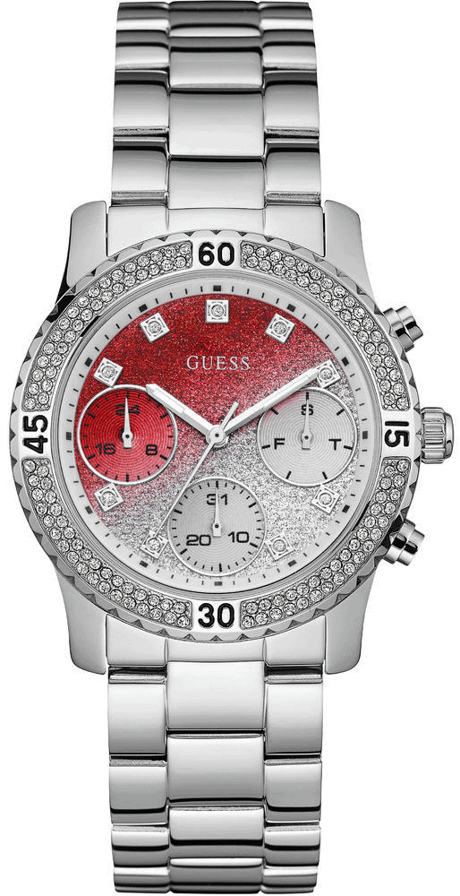  Shop Authentic Guess Confetti Diamonds Silver Dial Silver Steel Strap Watch for Women - W0774L7 - Luxxuri