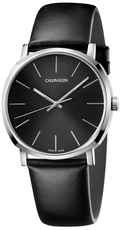  Shop Authentic Calvin Klein Posh Black Dial Black Leather Strap Watch for Men - K8Q311C1 - Luxxuri