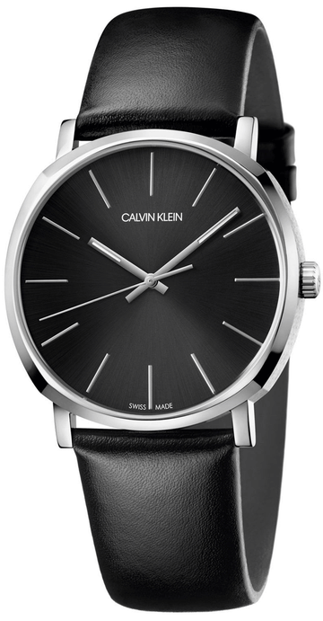  Shop Authentic Calvin Klein Posh Black Dial Black Leather Strap Watch for Men - K8Q311C1 - Luxxuri