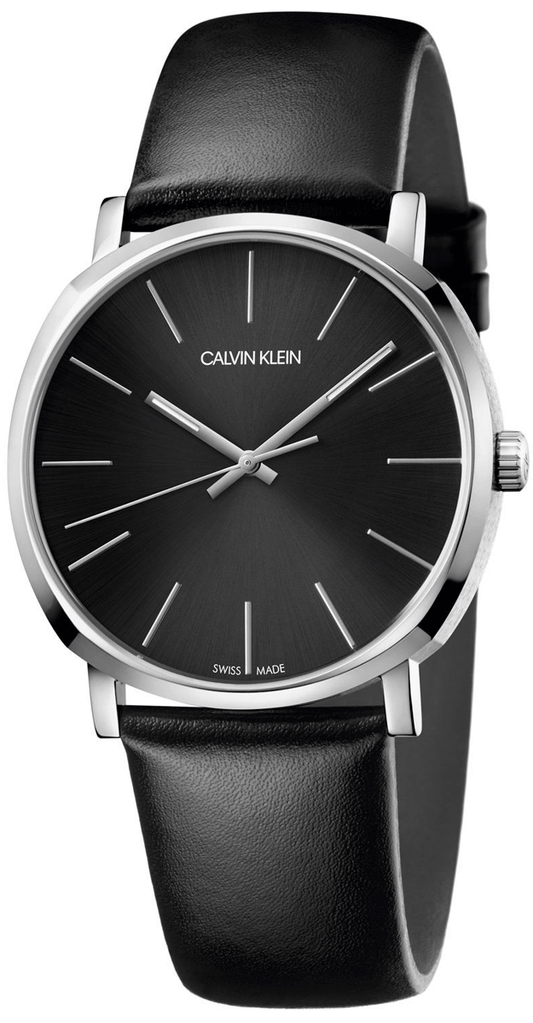  Shop Authentic Calvin Klein Posh Black Dial Black Leather Strap Watch for Men - K8Q311C1 - Luxxuri