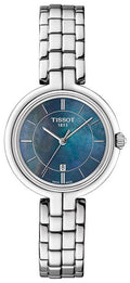  Shop Authentic Tissot T Lady Flamingo Mother of Pearl Blue Dial Silver Steel Strap Watch For Women - T094.210.11.121.00 - Luxxuri