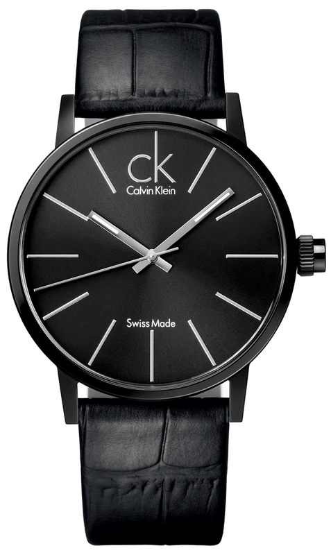  Shop Authentic Calvin Klein Post Minimal Black Dial Black Leather Strap Watch for Men - K7621401 - Luxxuri