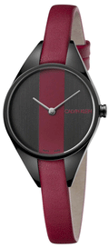 Shop Authentic Calvin Klein Rebel Red Black Dial Red Leather Strap Watch for Women - K8P237U1 - Luxxuri