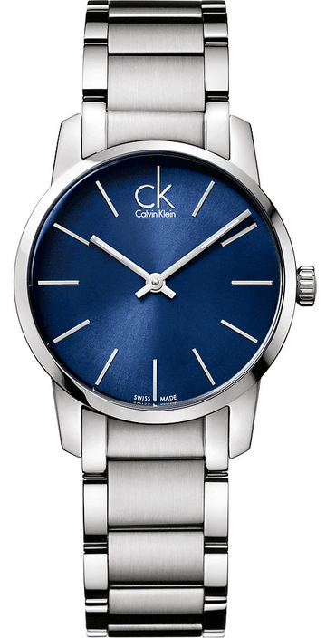  Shop Authentic Calvin Klein City Blue Dial Silver Steel Strap Watch for Women - K2G2314N - Luxxuri