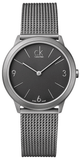  Shop Authentic Calvin Klein Minimal Grey Dial Silver Mesh Bracelet Watch for Men - K3M52154 - Luxxuri