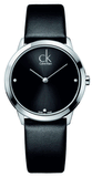  Shop Authentic Calvin Klein Minimal Black Dial Black Leather Strap Watch for Men - K3M221CS - Luxxuri