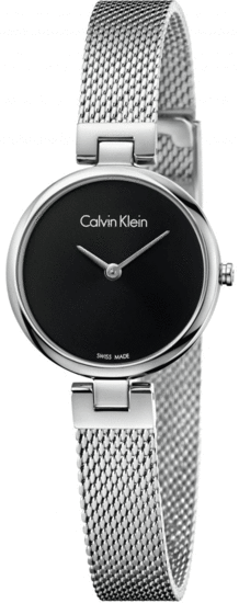  Shop Authentic Calvin Klein Authentic Black Dial Silver Mesh Bracelet Watch for Women - K8G23121 - Luxxuri