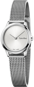  Shop Authentic Calvin Klein Minimal White Dial Silver Mesh Bracelet Watch for Women - K3M231Y6 - Luxxuri