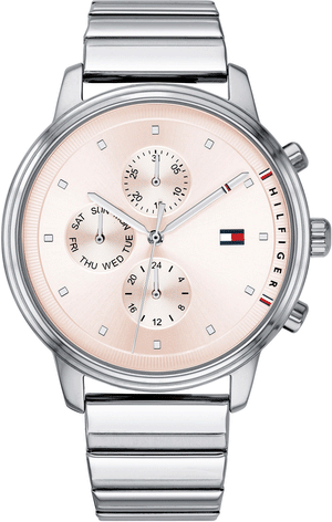  Shop Authentic Tommy Hilfiger Blake Pink Dial Silver Steel Strap Watch for Women - 1781904 - Luxxuri