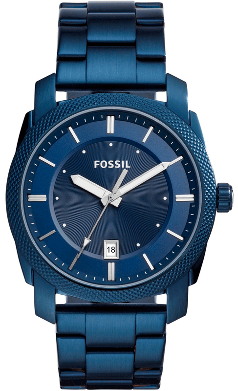  Shop Authentic Fossil Machine Blue Dial Blue Steel Strap Watch for Men - FS5231 - Luxxuri