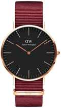  Shop Authentic Daniel Wellington Classic Roselyn Black Dial Maroon Nylon Strap Watch For Women - DW00100269 - Luxxuri