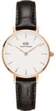  Shop Authentic Daniel Wellington Classic Petite York White Dial Brown Leather Strap Watch For Women - DW00100232 - Luxxuri