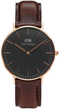  Shop Authentic Daniel Wellington Classic Bristol Black Dial Brown Leather Strap Watch for Men - DW00100137 - Luxxuri