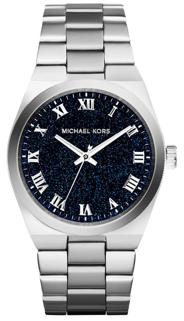  Shop Authentic Michael Kors Channing Midnight Blue Dial Silver Steel Strap Watch for Women - MK6113 - Luxxuri