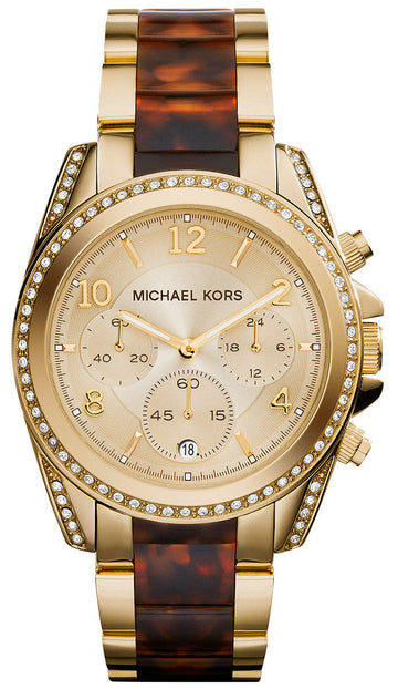  Shop Authentic Michael Kors Blair Gold Dial Two Tone Steel Strap Watch for Women - MK6094 - Luxxuri