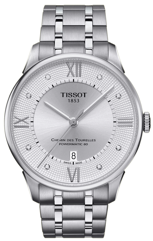  Shop Authentic Tissot Chemin Des Tourelles Powermatic 80 Diamonds Silver Dial Silver Steel Strap Watch for Men - T099.407.11.033.00 - Luxxuri