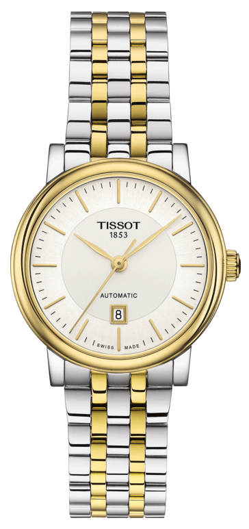  Shop Authentic Tissot T Classic Carson Premium White Dial Two Tone Steel Strap Watch for Women - T122.207.22.031.00 - Luxxuri
