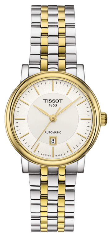  Shop Authentic Tissot T Classic Carson Premium White Dial Two Tone Steel Strap Watch for Women - T122.207.22.031.00 - Luxxuri