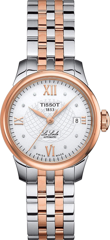  Shop Authentic Tissot Le Locle Automatic Lady Silver Dial Two Tone Steel Strap Watch For Women - T41.2.183.16 - Luxxuri