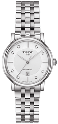  Shop Authentic Tissot Carson Premium Automatic Lady Diamonds Silver Dial Silver Steel Strap Watch for Women - T122.207.11.036.00 - Luxxuri