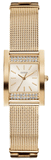  Shop Authentic Guess Nouveau Diamonds Gold Dial Gold Mesh Bracelet Watch for Women - W0127L2 - Luxxuri